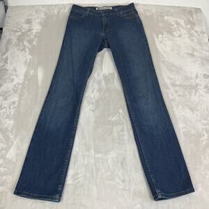 Y2K Harley Davidson Jeans Womens 2 Long Blue Denim Bootcut Biker Grunge Mid Rise